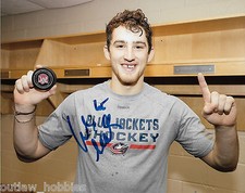 Columbus Blue Jackets Lukas Sedlak Signed Autographed 8x10 Photo COA D