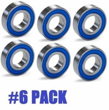 6-Pack -6204-2RS EQM Premium Deep Groove Ball Bearings ABEC3 20X47X14mm