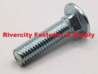 1/2-13x2 Grade 5 Carriage Bolts 1/2-13 x 2 Screws 1/2x13 x 2'' 1/2x12x2 FT ZP