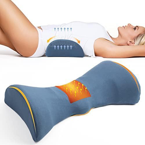 Cozyhealth Lumbar Support Pillow for Sleeping, Heated Lumbar Pillow with