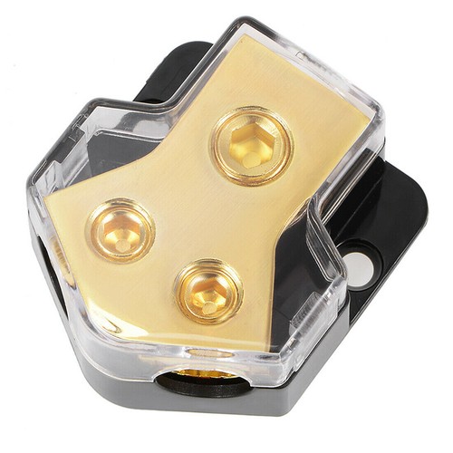 2 Way Power Distribution Block Power/Ground Splitter 0/4gauge AWG For Car Au;m' - Picture 2 of 9