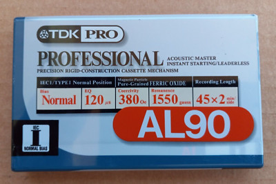 TDK  PRO AL 90 TYPE I  BLANK CASSETTE TAPE (1) (SEALED)