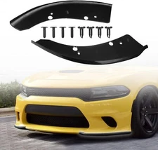 Front Bumper Lip Splitter Trim Cover For 2015-2021 Dodge Charger SRT Scat Black 