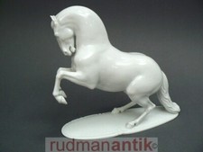 ROSENTHAL FIGUR PFERD steigender HENGST THEODOR KÄRNER um 1953 - signiert