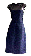 Vera Wang Black purple Lace Sleeveless Dress Size: US 10