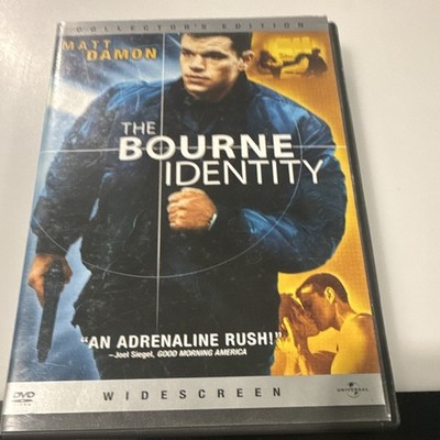 Universal The Bourne Identity DVD Collector's Edition Widescreen PG-13 2002