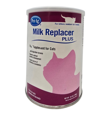 PetAg Milk Replacement Plus Food Supplement for Cats newborn - 6wks 10.5oz NEW