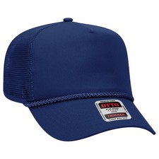 OTTO CAP 5 Panel Mid Profile Mesh Back Trucker Hat - 39-071