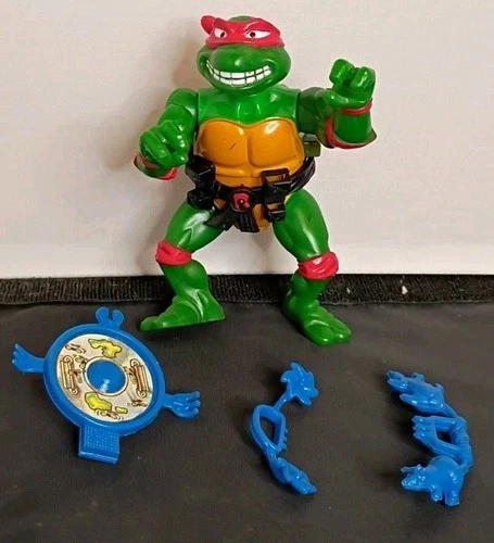 TMNT Break Fightin' Raphael 1989 100% Complete With Accessories Ninja Turtles