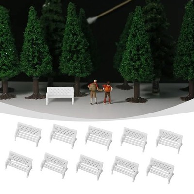 Verbessern Sie Ihre Zugszenen HO Scale 187 Modell Tische und Stühle (10 Stck.)