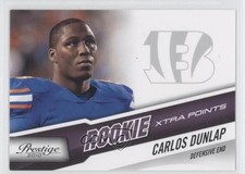 2010 Playoff Prestige Rookie Xtra Points Purple 15/50 Carlos Dunlap #216 0a1