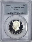 2006 S 90% Silver Proof Kennedy Half Dollar PCGS PF69 DCAM
