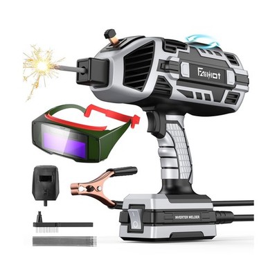 Portable Welding Machine 110V with Auto Darkening Goggles: Handheld IGBT Inve...