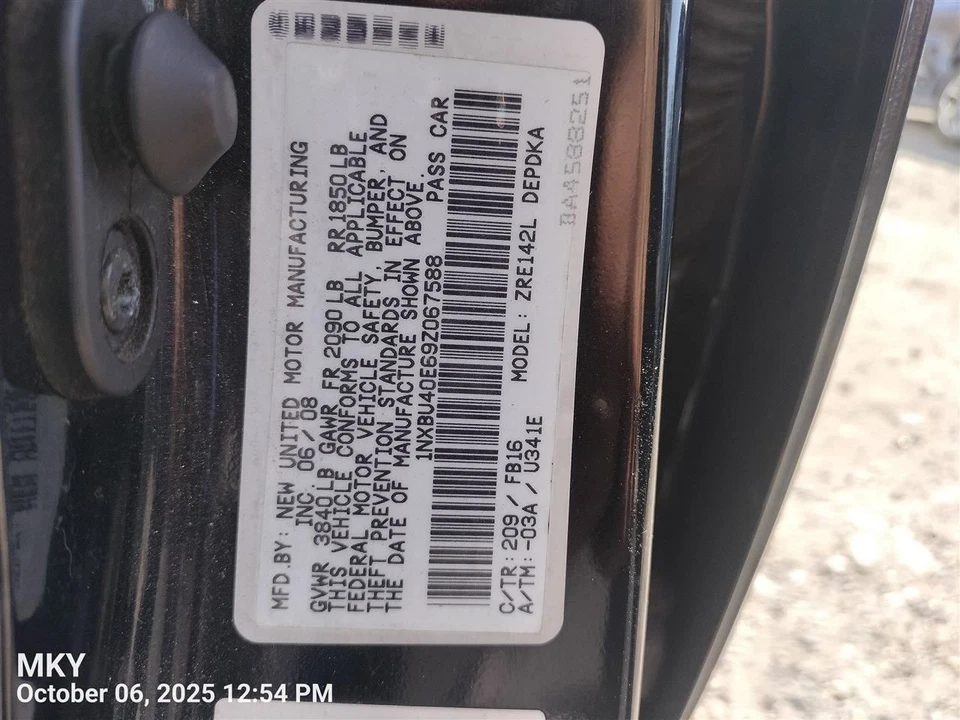 Conjunto de válvula de acelerador del cuerpo del acelerador 1,8 L para 09-10 COROLLA 7647679 Foto 2 de 4