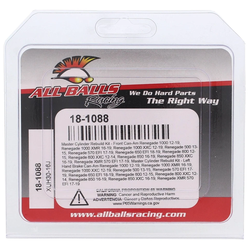 New All Balls Master Cylinder Rebuild kit 18-1088 for Can-Am Renegade 570 EFI 18 - Imagem 4 de 4