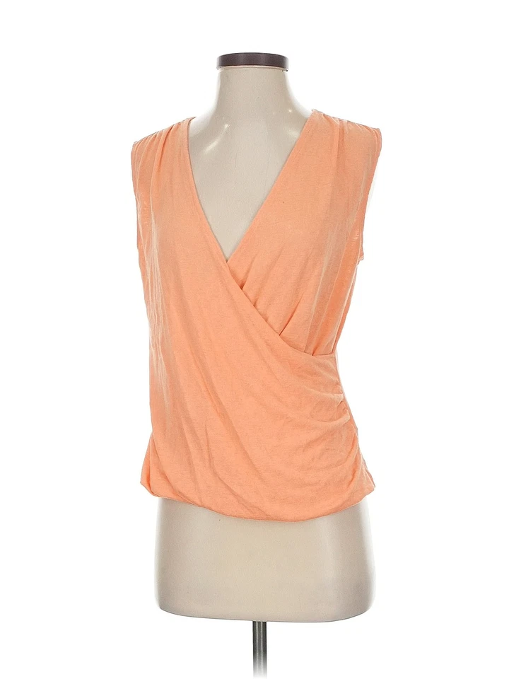 Top sin mangas naranja Athleta para mujer S