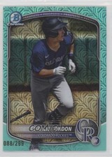 2025 Bowman Chrome Prospects Mega Box Aqua Mojo Refractor Charlie Condon 1bk5