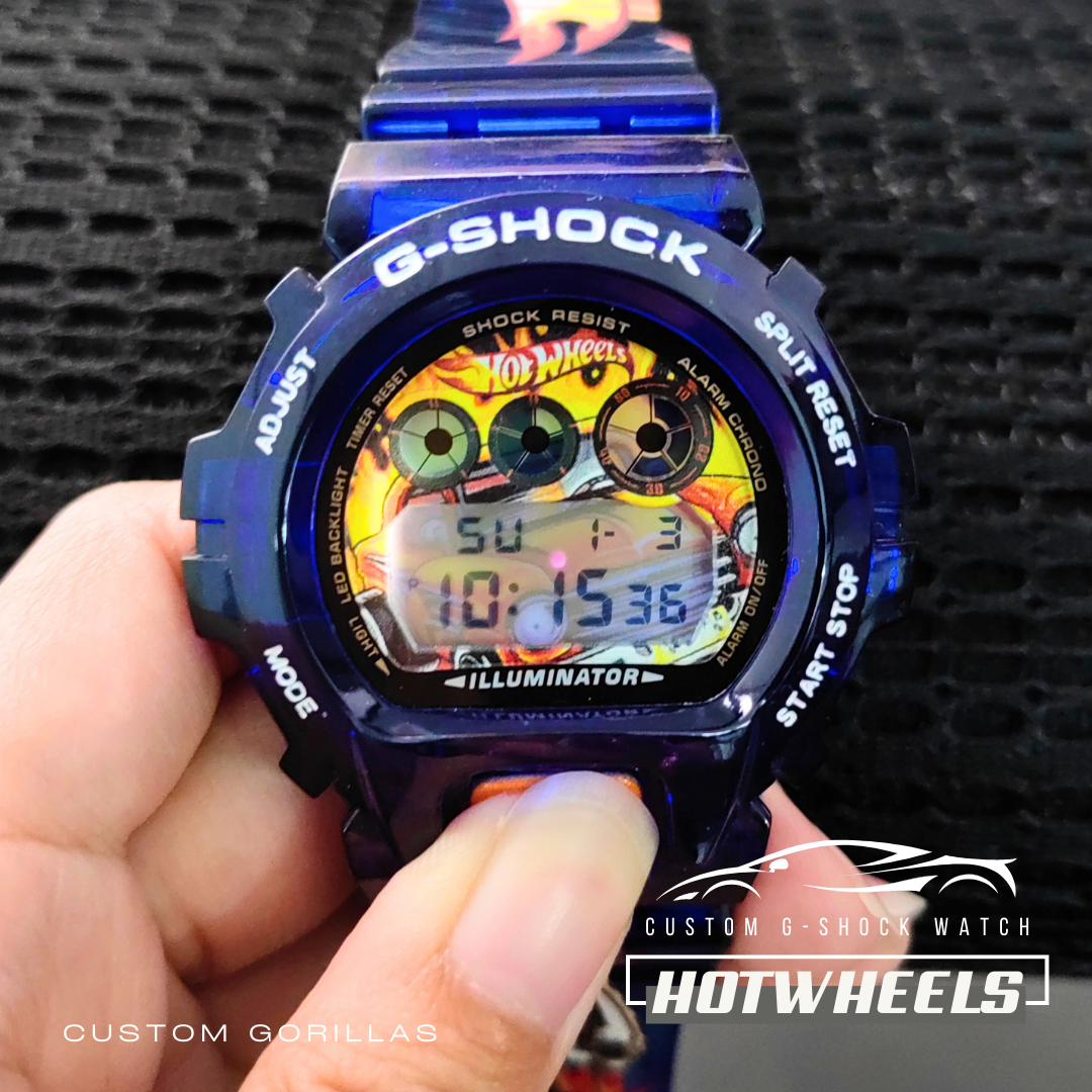 Hotwheel Custom DW-6900 G-Shock Watch | DW-6900 G-Shock Mod Custom