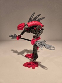 LEGO BIONICLE Rahkshi Turahk 8592 Red Complete Figure with Kraat