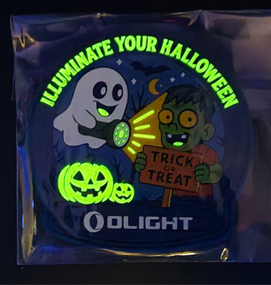 Olight Exclusive New Swag Patch Illuminate Your Halloween Glow in the Dark Patch