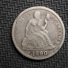 1890  *P *  SEATED LIBERTY SILVER DIME   **  **  FREE SHIPPING! C2612
