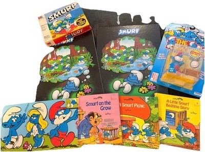 VTG Peyo Smurfs Books Advertising Game Lot