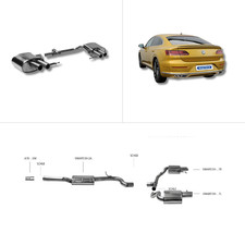 Bastuck Komplettanlage - 17+ VW Arteon 3H TSI 4Motion
