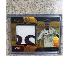 Panini Select La Liga Vini Jr. Jumbo Swatches Prizm /10 Real Madrid