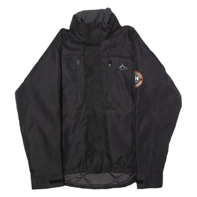 HELLY HANSEN Grand Theatre Geneva Herren Jacke Schwarz Leinen Nylon mit Kapuze M