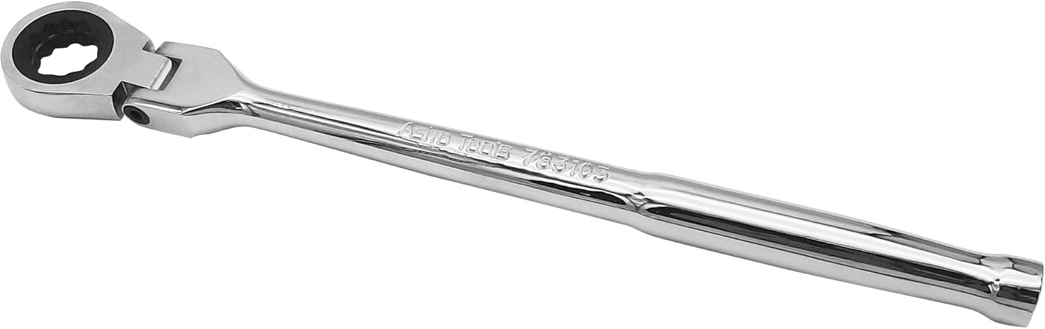 Astro Tools 783105 10.5" Long Flex Head Nano Socket Ratchet Wrench