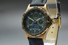 Vintage 1991 N MINT Seiko Alba V33F-6A80 Triple Calendar Quartz Mens Watch JAPAN