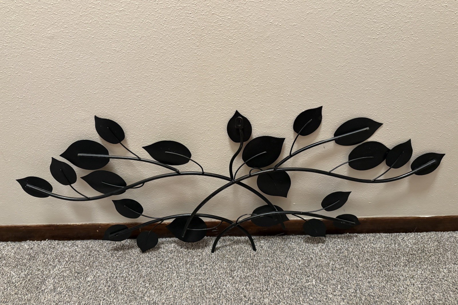 Metal Leaf Wall Art Sculpture Multicolored Gold Bronze Green Decor 37”