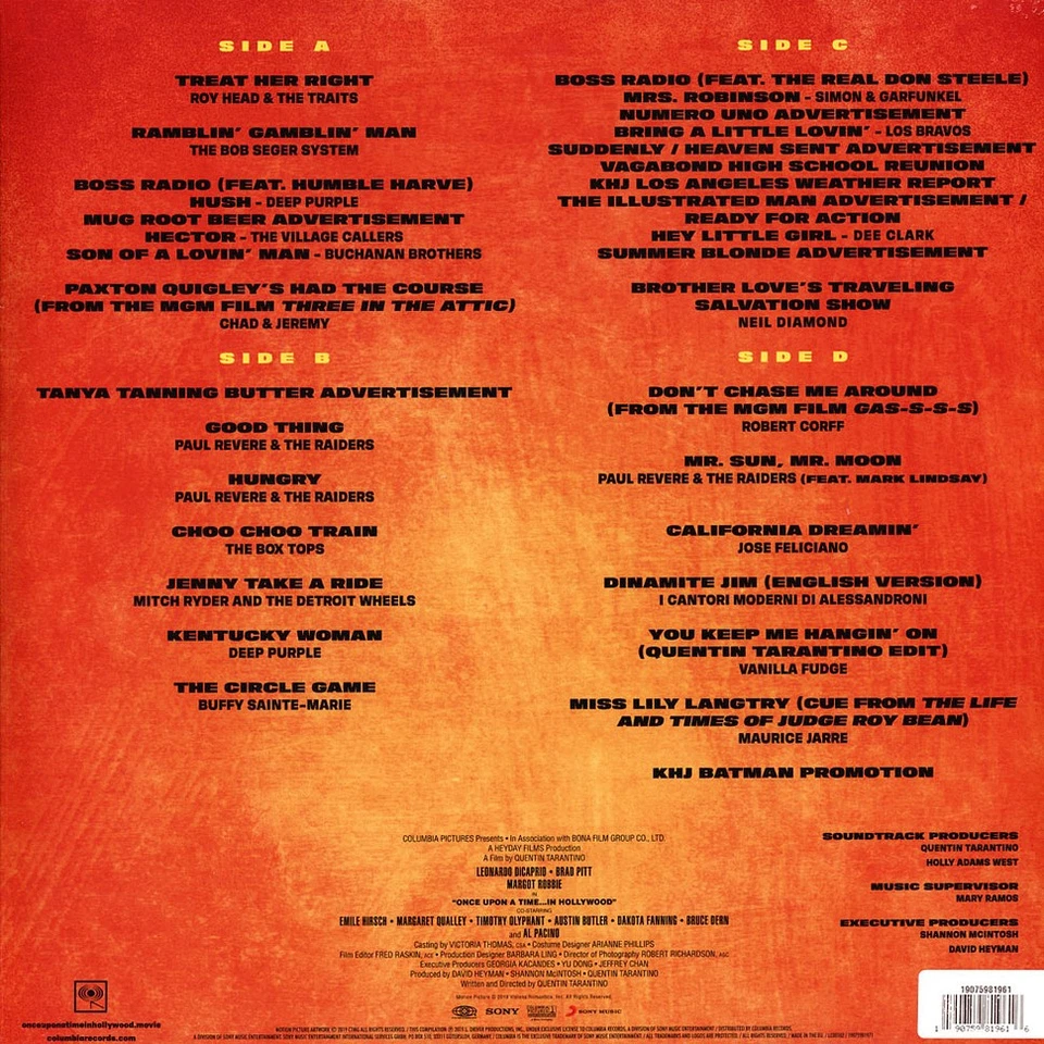 V.A. - OST Quentin Tarantino's Once Upon A Time In Hollyw (2019 - EU - Original) - Bild 3 von 4