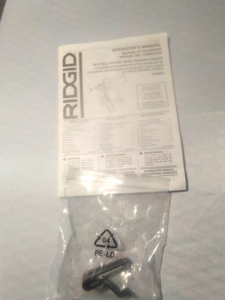 Clavadora de marcos Ridgid 18V sin escobillas 21 grados (solo herramienta) R09894 Foto 3 de 4