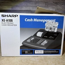 Sharp XE-A106 Electronic Cash Register New In Box Microban W/ 40 ROLLS - POS