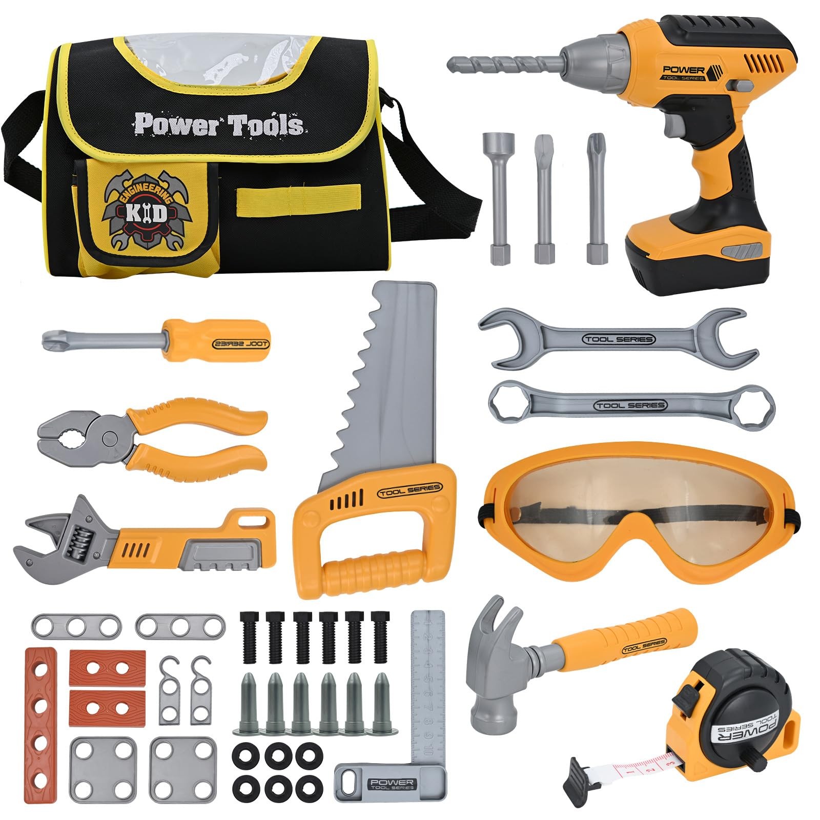 Jouet boîte à outils 37 pièces éducatif pour développer la motricité des enfants