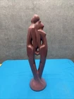 Haeger Pottery Rendezvous Lovers Man Woman Sculpture 20" Mauve Pink MCM Figurine