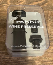 RABBIT- WINE PRESERVER- VACUUM PUMP WITH 2 ST...