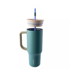 OWALA 40OZ STAINLESS STEEL STRAW TUMBLER - SAGE GREEN