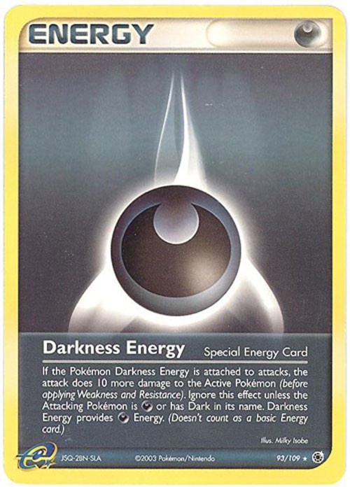 Pokemon Card - Ruby & Sapphire 93/109 - DARKNESS ENERGY (rare) - NM