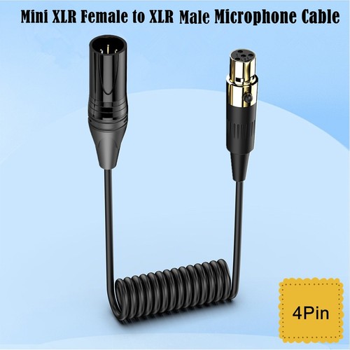 XLR 3Pin Male to XLR 4Pin Female Amplifier Audio Mixer Microphone Camera5733 - Picture 6 of 7