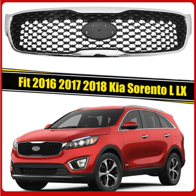 For 16-18 Kia Sorento L LX Front Bumper Grille w/Chrome KI1200181 Factory Style