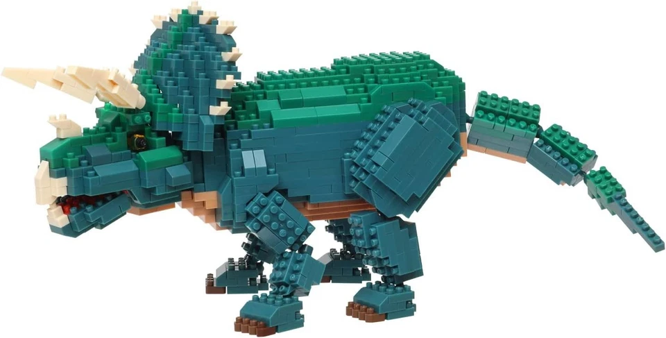 Nanoblock Dinosaur DX Triceratops NBM-033 - Image 3 of 4