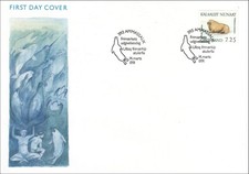 Walrus Odobenus Marine Mammal Large Pinniped Arctic Ocean Greenland FDC 1991