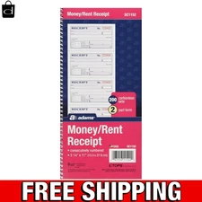 Comprehensive Money Receipt Book - 200 Carbonless Sets, Organized Spiral Binding