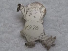 1976 Lunt Sterling Christmas Tree Girl .925 Silver 8 grams