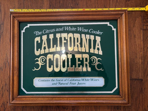 California Cooler Mirror 19x15 Vintage Collectible