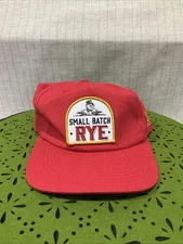 Whiskey Pig Small Batch Rye Strap back Hat Red 