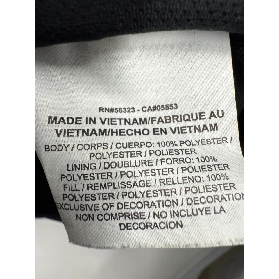 Nike Puffer Chaleco Chaqueta Para Hombres Negro Con Capucha Cremallera Completa Térmica Invierno Golf XXL Foto 4 de 4