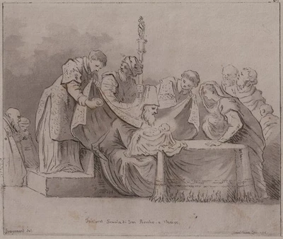 TINTORETTO `BESCHNEIDUNG CHRISTI´ SAINT-NON, FRAGONARD, AQUATINTA 1775 - Bild 1 von 3